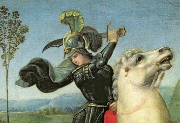 St. Georg kämpft mit dem Drachen, ca. 1503-05 (Detail)